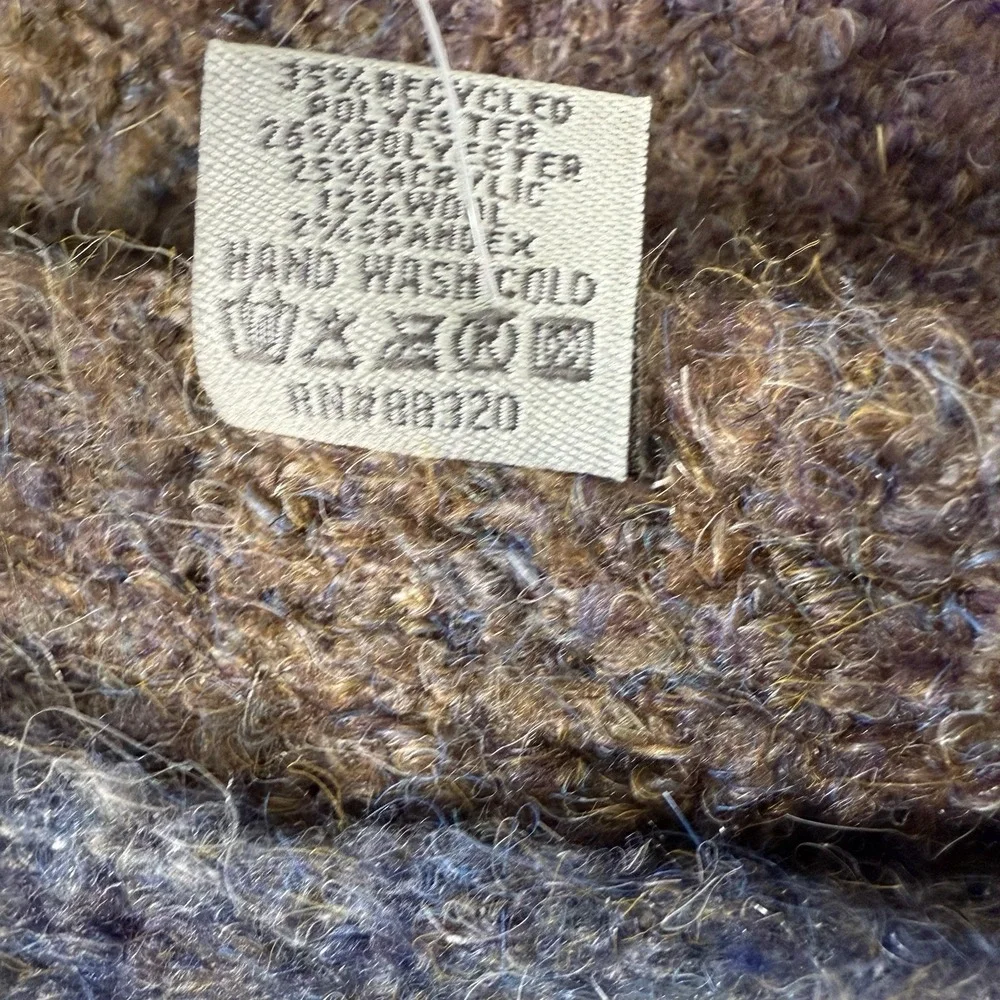 New CC Brand Polyester Wool Blend Ombré‎ Blue Purple Brown Scarf Winter Gift